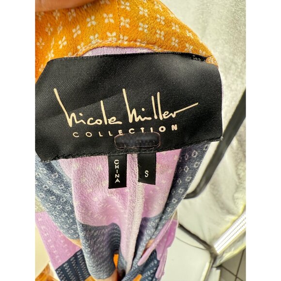 Nicole Miller Collection Sleeveless Patchwork Midi Dress, S - Picture 5 of 9